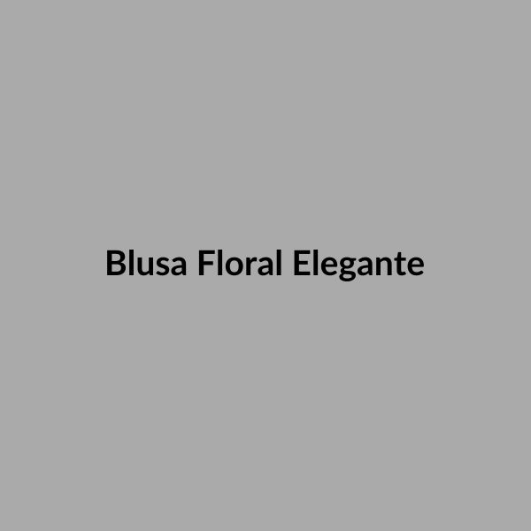 Blusa Floral Elegante