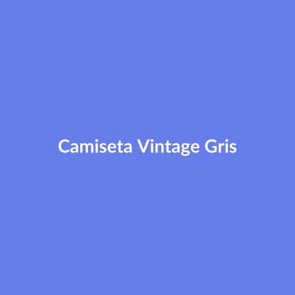 Camiseta Vintage Gris